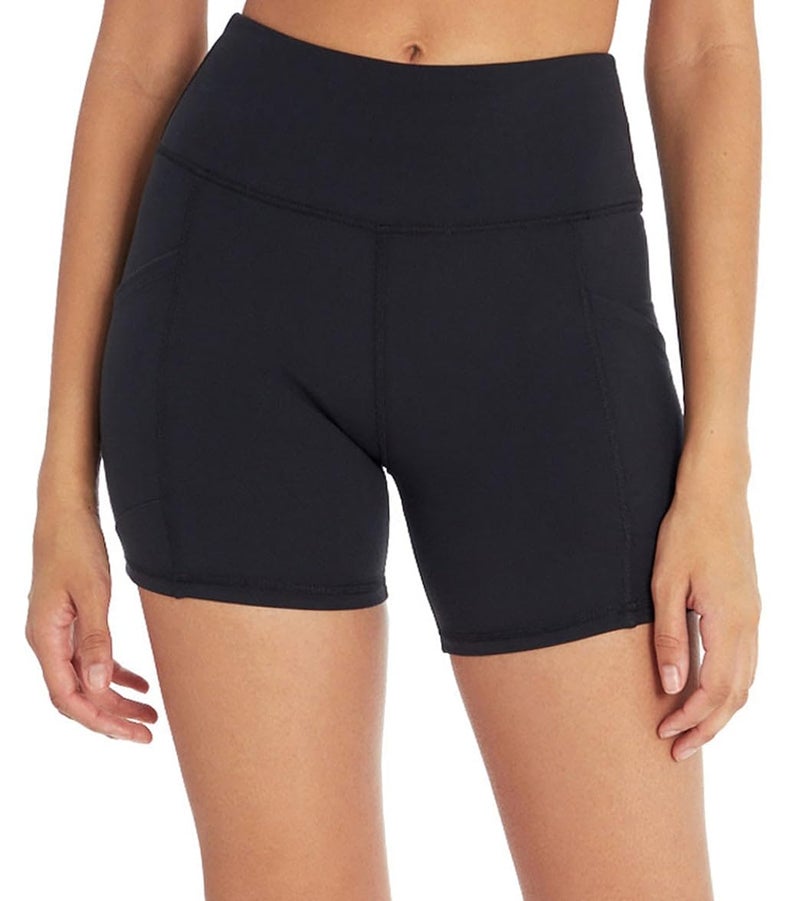 Marika Womens Linnette High Waist Tummy Control Short, Black, Small US - Image 1